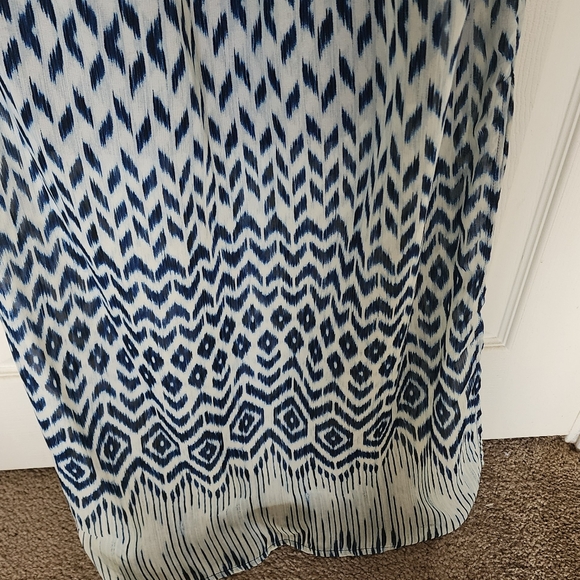 Blue Sundress Maxi Dress with Spaghetti Straps for Casual Wear - Picture 4 of 6